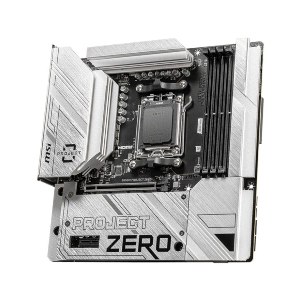 MSI B650M PROJECT ZERO AM5 Micro-ATX MotherBoard 3 MSI B650M PROJECT ZERO AM5 Micro-ATX MotherBoard