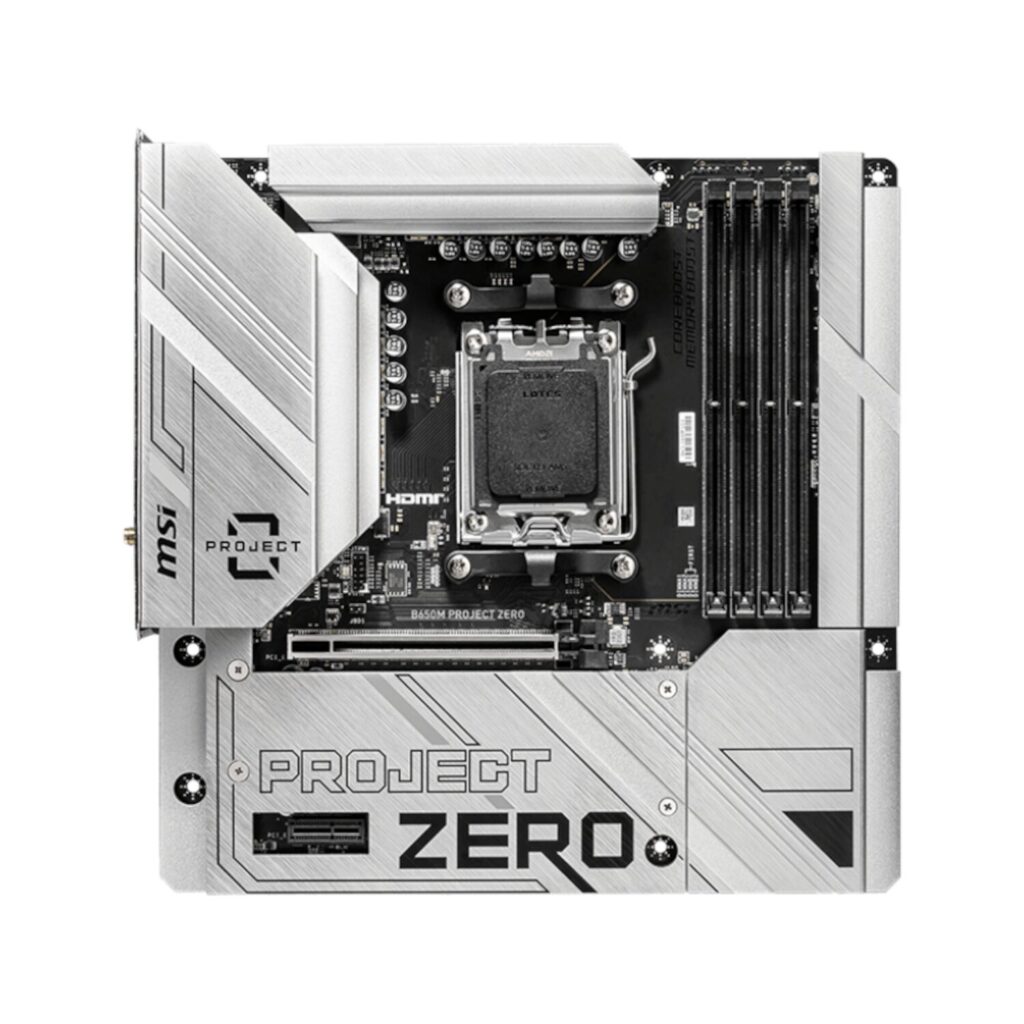 MSI B650M PROJECT ZERO AM5 Micro-ATX MotherBoard 2 MSI B650M PROJECT ZERO AM5 Micro-ATX MotherBoard