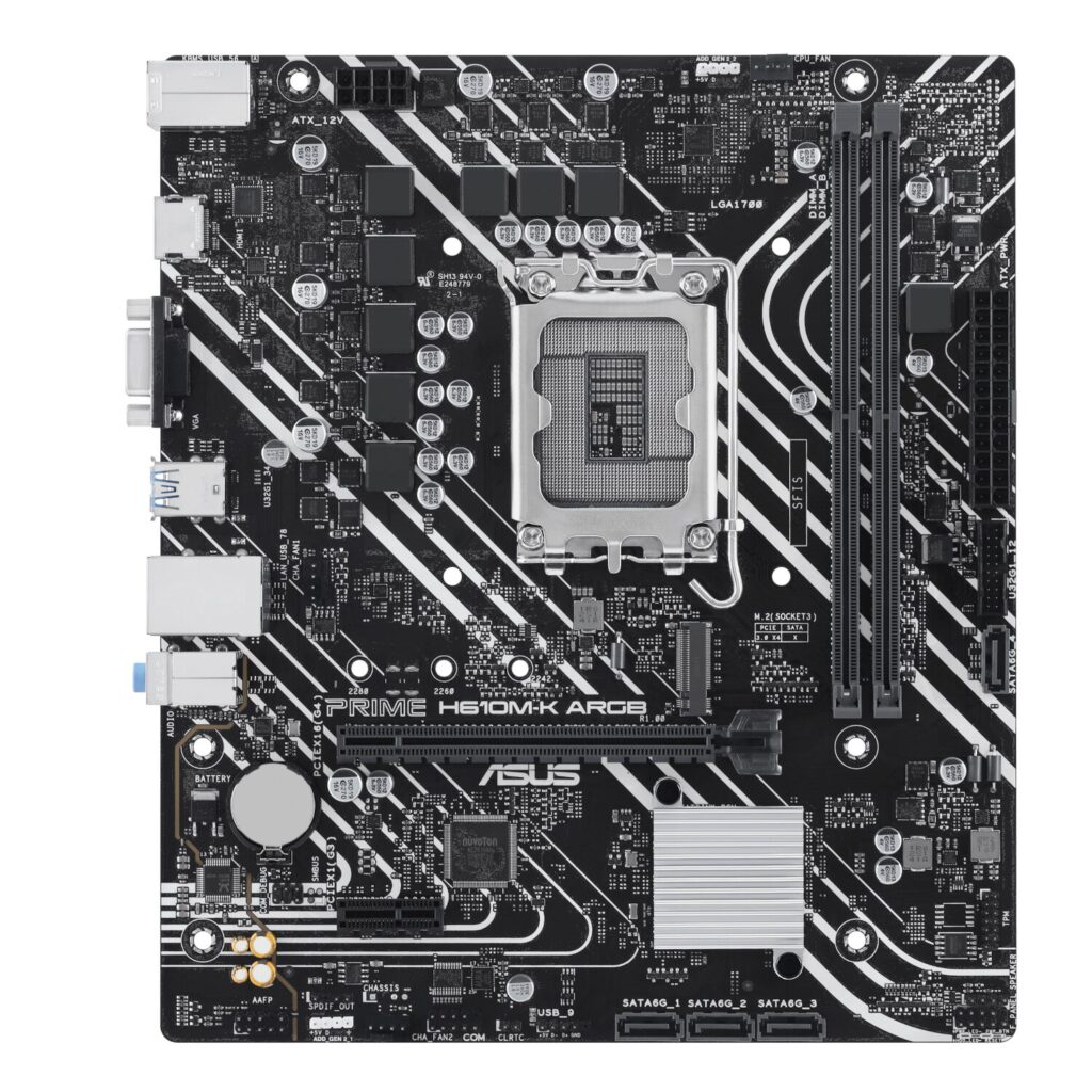 Asus PRIME H610M-R DDR5 LGA1700 Micro-ATX Motherboard 2 Asus PRIME H610M-R DDR5 LGA1700 Micro-ATX Motherboard
