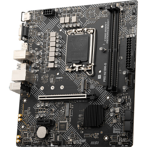 MSI PRO H610M-E DDR5 Intel LGA 1700 Micro-ATX Motherboard 3 MSI PRO H610M-E DDR5 Intel LGA 1700 Micro-ATX Motherboard