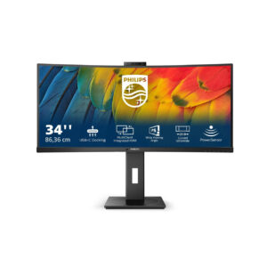 Philips 34B1U5600CH 34″ UWQHD VA 120Hz 4ms USB-C Curved Monitor