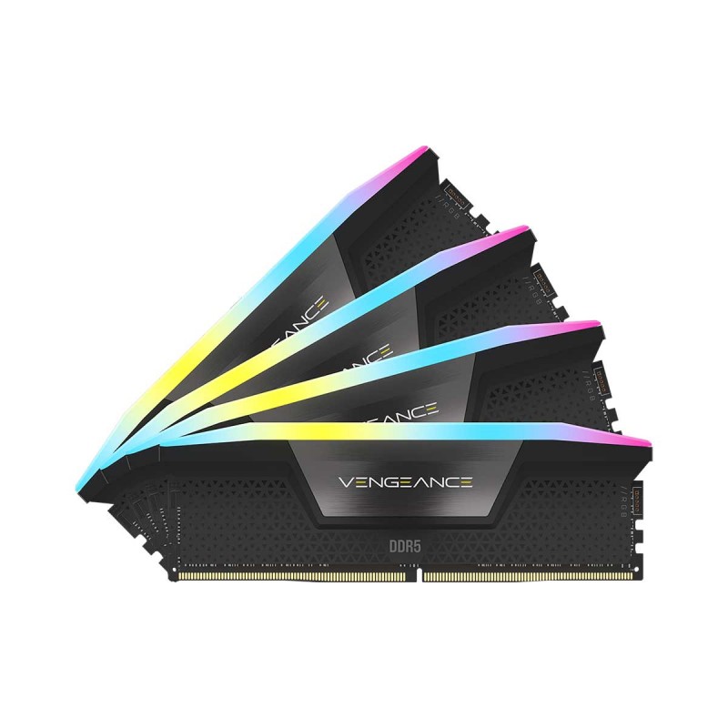 Corsair VENGEANCE RGB DDR5 128GB (4×32GB) 5600MT/s CL40 Black Memory 1 Corsair VENGEANCE RGB DDR5 128GB (4×32GB) 5600MT/s CL40 Black Memory