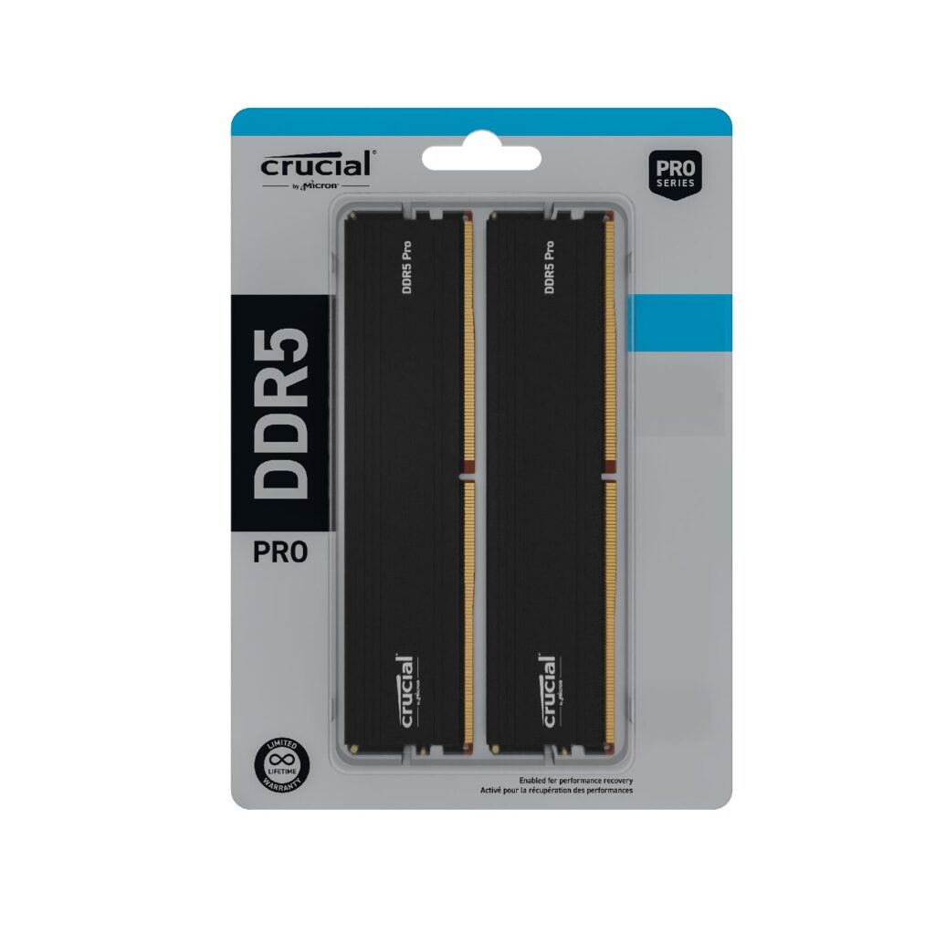 Crucial Pro 48GB (2×24GB) DDR5-6000 CL48 EXPO/XMP Black Memory 2 Crucial Pro 48GB (2×24GB) DDR5-6000 CL48 EXPO/XMP Black Memory