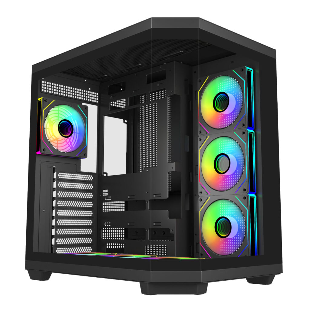 FSP U580 ARGB ATX Ultra Tower Black Gaming Chassis 1 FSP U580 ARGB ATX Ultra Tower Black Gaming Chassis