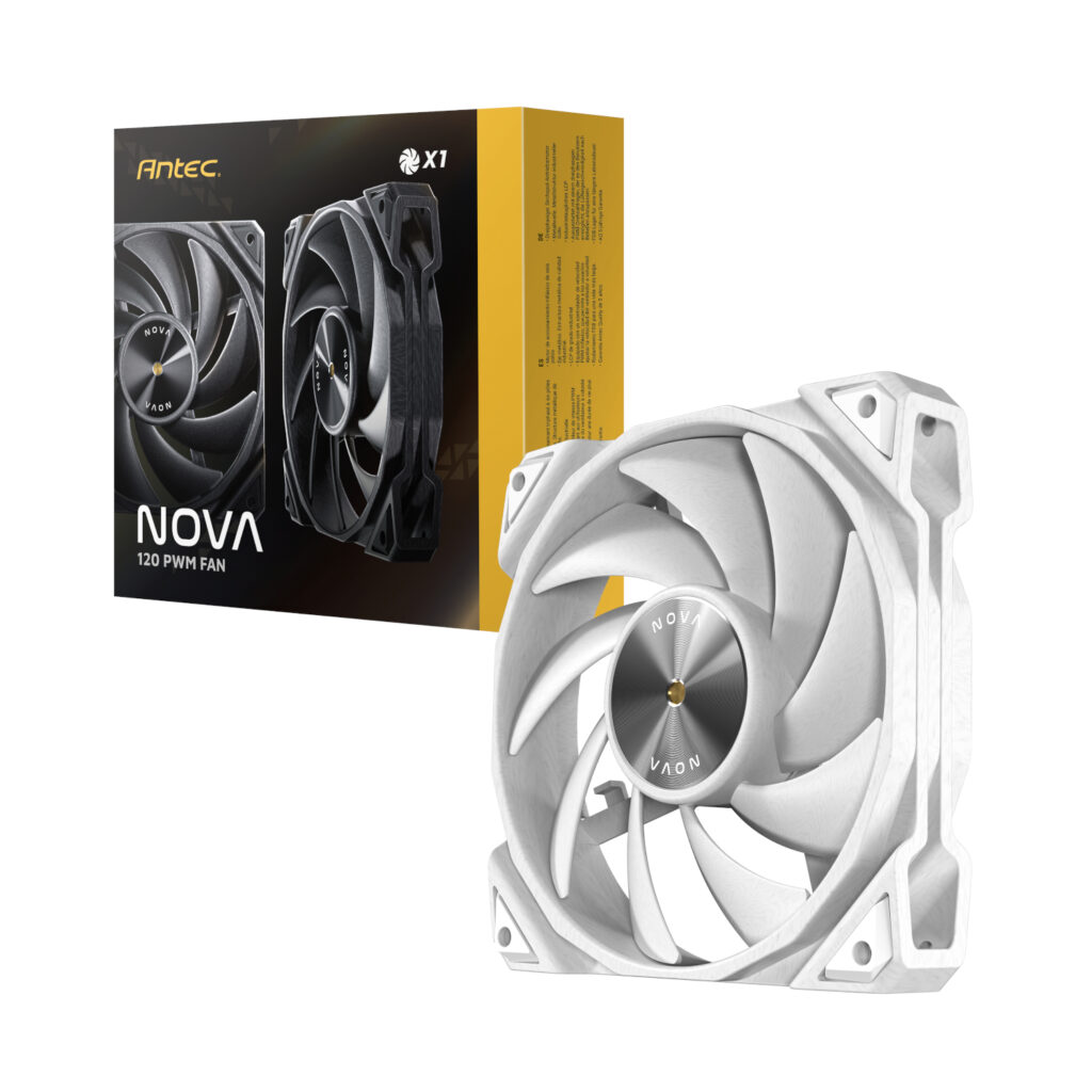 Antec NOVA PWM 120mm Case Fan White 1 Antec NOVA PWM 120mm Case Fan White