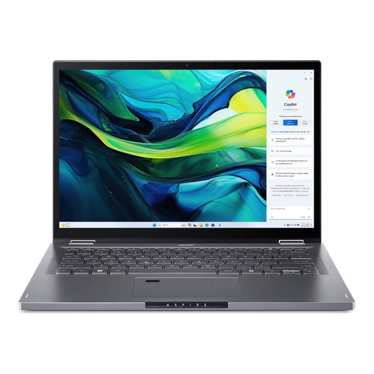 Acer Aspire Spin 14 14″ WUXGA IPS Touch 2-in-1 Intel Core Ultra 7 155U 16GB LPDDR5X 1TB NVMe Wi-Fi 6/6E Windows 11 Home Laptop 1 Acer Aspire Spin 14 14″ WUXGA IPS Touch 2-in-1 Intel Core Ultra 7 155U 16GB LPDDR5X 1TB NVMe Wi-Fi 6/6E Windows 11 Home Laptop