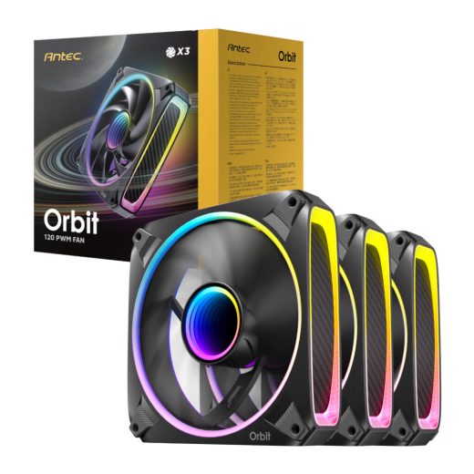 Antec ORBIT PWM 120mm ARGB Black Fan 3 Pack