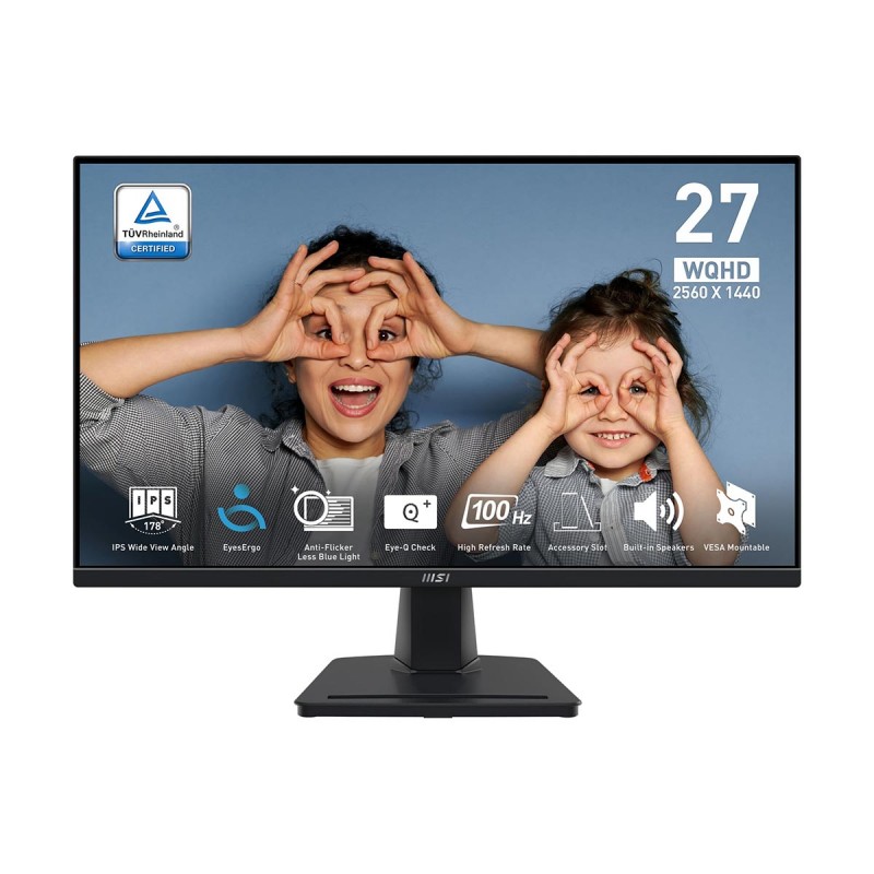 MSI PRO MP275Q 27″ QHD 100Hz IPS 1ms Adaptive-Sync Monitor 1 MSI PRO MP275Q 27″ QHD 100Hz IPS 1ms Adaptive-Sync Monitor