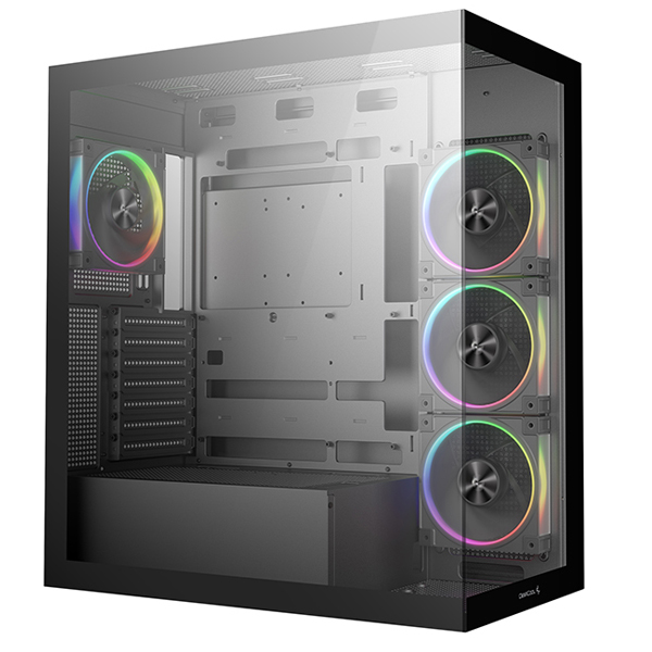 DeepCool CG580-4F V2 Panoramic Glass ATX Mid-Tower Black Chassis 2 DeepCool CG580-4F V2 Panoramic Glass ATX Mid-Tower Black Chassis