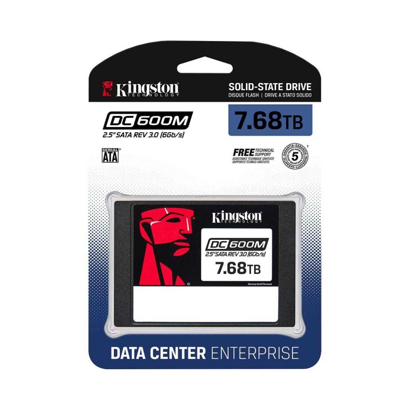 Kingston DC600M 7.68TB 2.5" SATA 6Gb/s SSD 3 Kingston DC600M 7.68TB 2.5" SATA 6Gb/s SSD