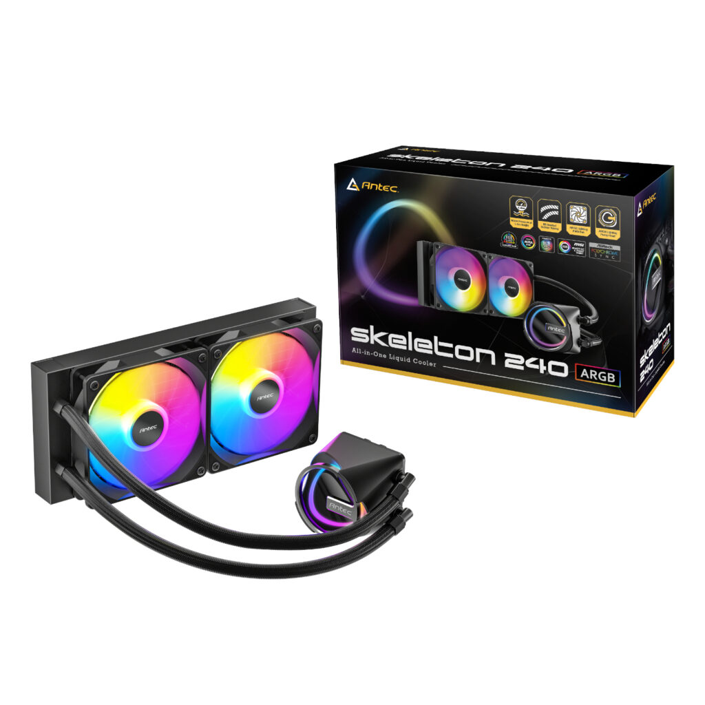 Antec Skeleton 240 ARGB CPU Black Liquid Cooler 6 Antec Skeleton 240 ARGB CPU Black Liquid Cooler