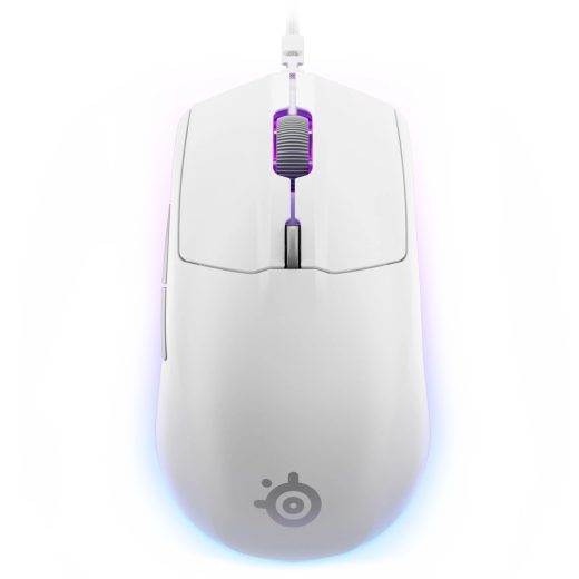 SteelSeries Rival 3 Gen 2 8.5K DPI Wired White Optical Gaming Mouse