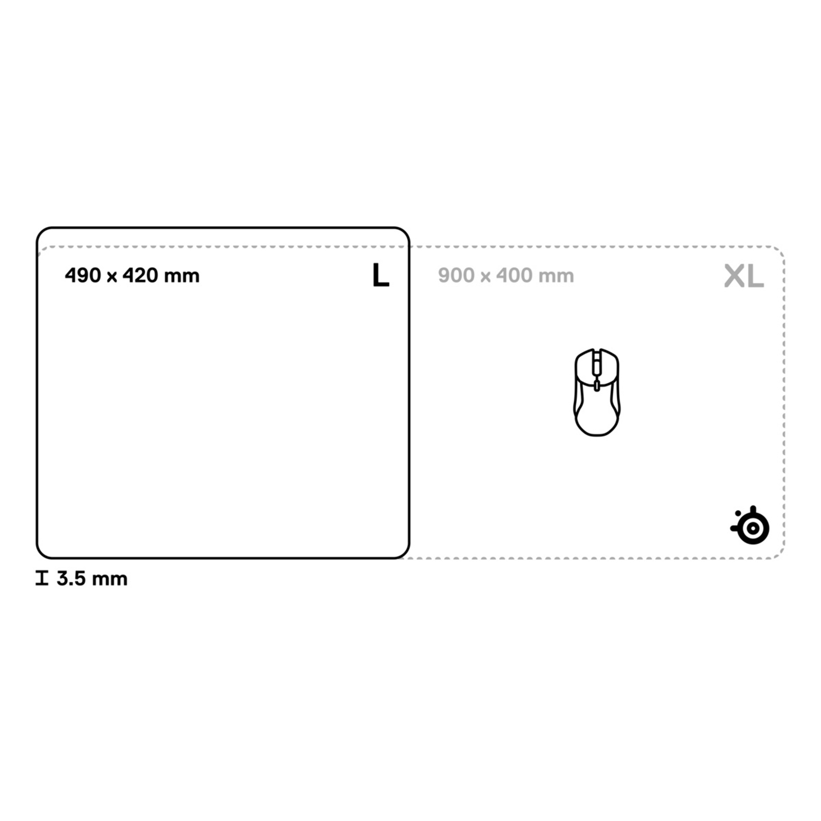 SteelSeries QcK Performance L Balance Mouse Pad 2 SteelSeries QcK Performance L Balance Mouse Pad