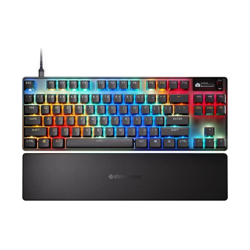 SteelSeries Apex Pro TKL Gen 3 ARGB HyperMagnetic Hall Effect Wired Mechanical Black Gaming Keyboard 1 SteelSeries Apex Pro TKL Gen 3 ARGB HyperMagnetic Hall Effect Wired Mechanical Black Gaming Keyboard