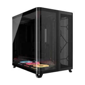 CORSAIR AIR 5400 LX-R RGB iCUE LINK Triple-Chamber Black Mid-Tower Gaming Case