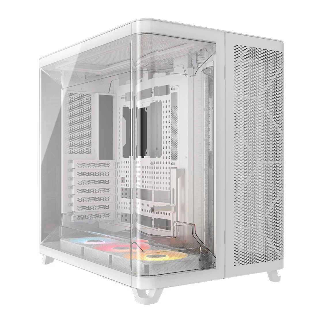 CORSAIR AIR 5400 RS‑R ARGB Triple Chamber White Mid‑Tower Gaming Case 1 CORSAIR AIR 5400 RS‑R ARGB Triple Chamber White Mid‑Tower Gaming Case