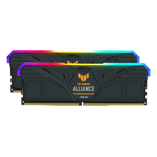 GEIL Gemini RGB TUF Gaming Alliance 32 GB (2×16 GB) DDR5-6000 MHz CL36 EXPO Space Grey Memory Kit