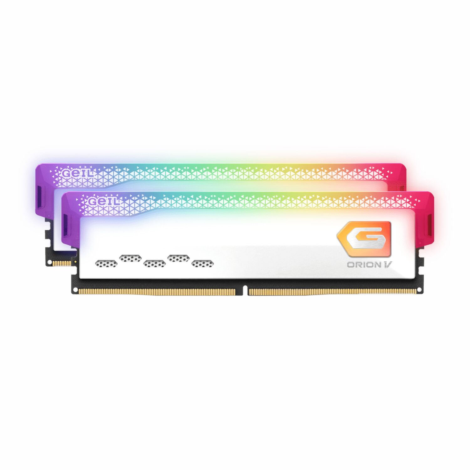 GEIL Orion RGB 32 GB (2×16GB) DDR5-6000 MHz CL38 White EXPO Memory Kit 1 GEIL Orion RGB 32 GB (2×16GB) DDR5-6000 MHz CL38 White EXPO Memory Kit