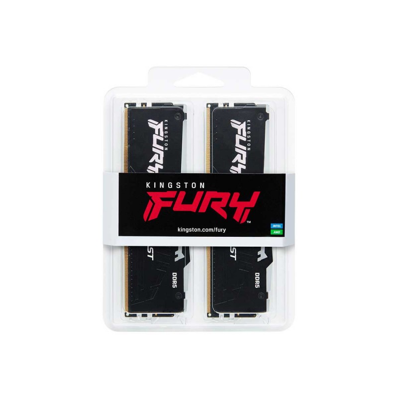 Kingston FURY Beast RGB DDR5 32GB (2×16 GB) 6400 MT/s CL32 Memory Kit 2 Kingston FURY Beast RGB DDR5 32GB (2×16 GB) 6400 MT/s CL32 Memory Kit