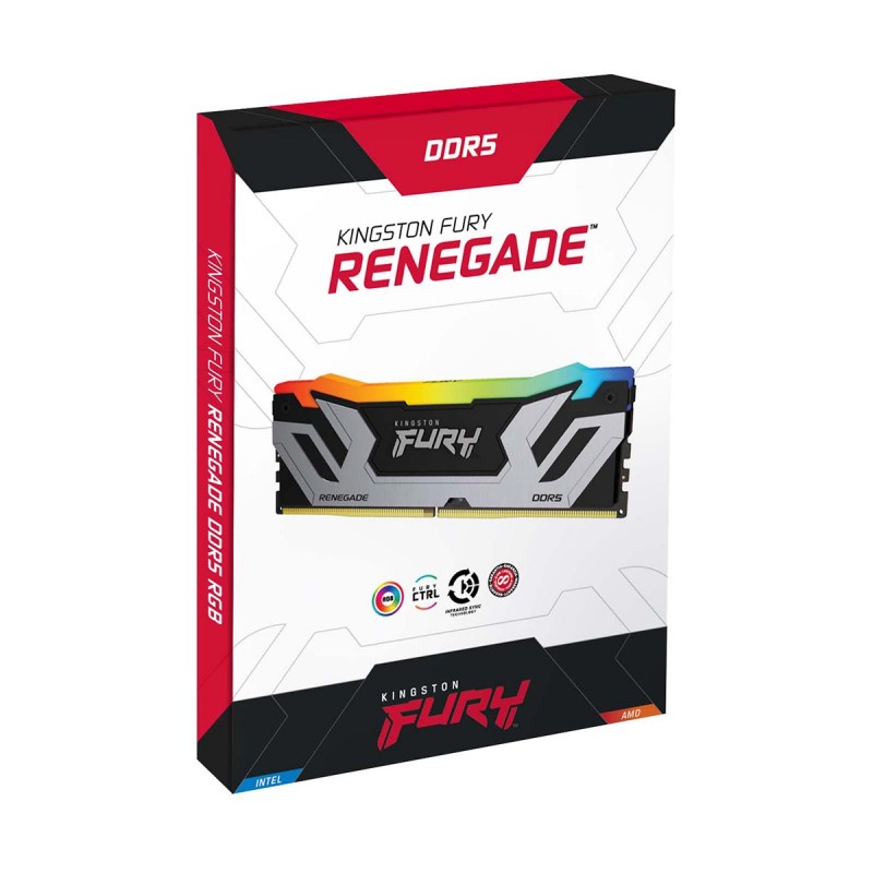 Kingston FURY Renegade RGB DDR5 48GB (2×24 GB) 8800 MT/s CL42 Memory Kit 2 Kingston FURY Renegade RGB DDR5 48GB (2×24 GB) 8800 MT/s CL42 Memory Kit