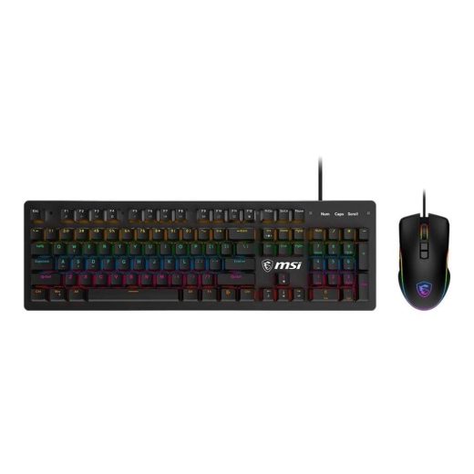 MSI FORGE GK300 COMBO Mechanical Blue Switch Keyboard + GM300 Mouse Gaming Keyboard Mouse Combo