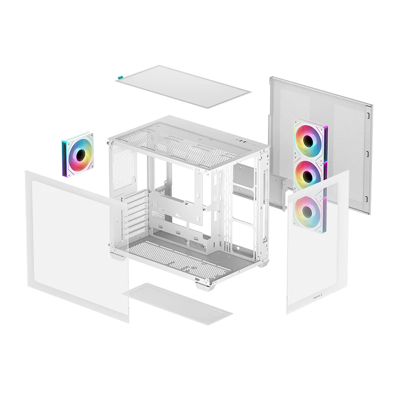 DeepCool CG530 ARGB ATX Mid-Tower White Gaming Chassis 4 DeepCool CG530 ARGB ATX Mid-Tower White Gaming Chassis