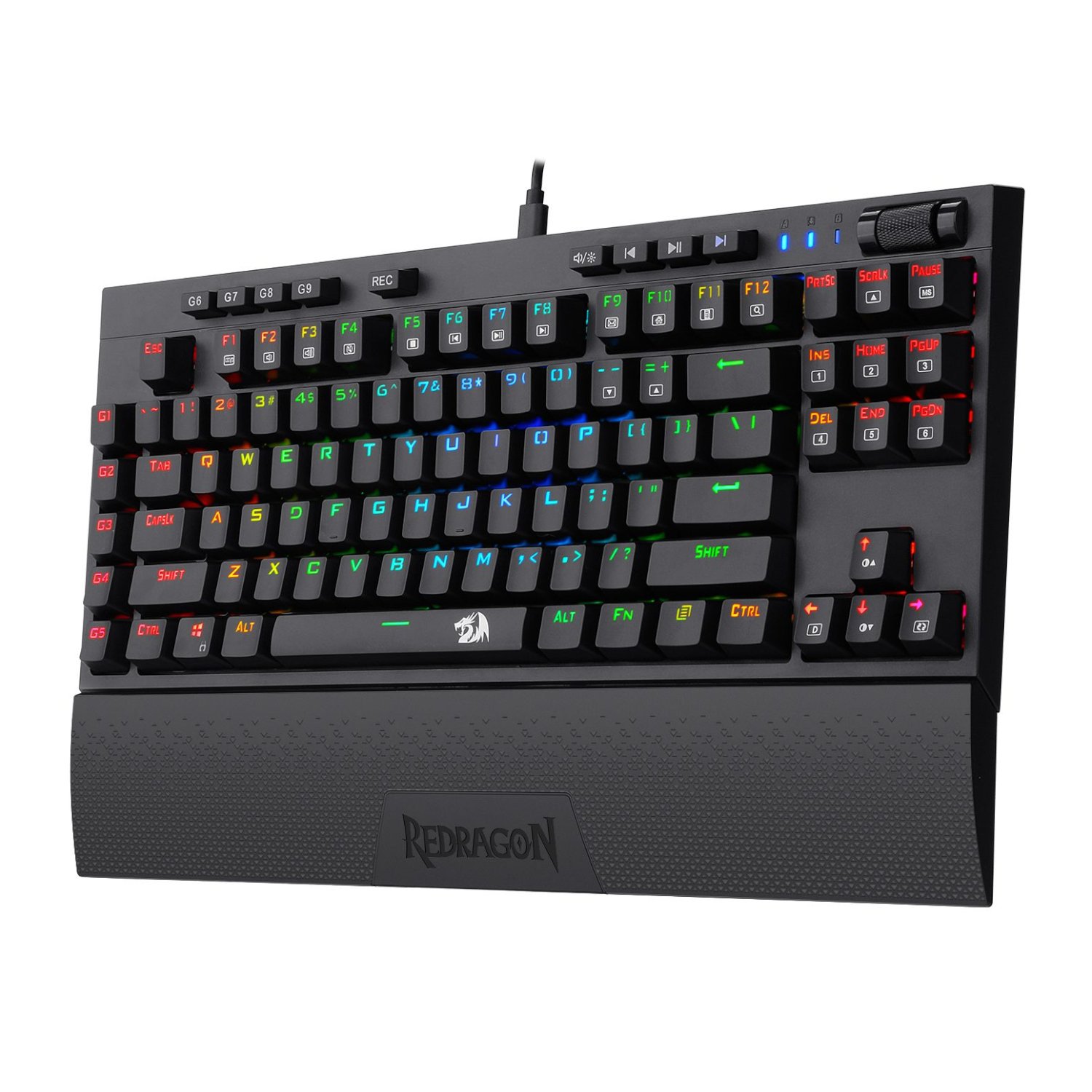 Redragon K588 RGB Pro Broadsword TKL Wired Mechanical Gaming Keyboard 2 Redragon K588 RGB Pro Broadsword TKL Wired Mechanical Gaming Keyboard
