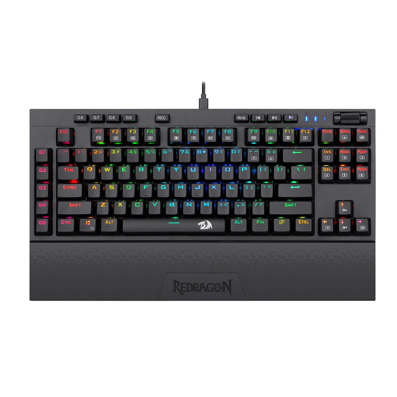 Redragon K588 RGB Pro Broadsword TKL Wired Mechanical Gaming Keyboard 1 Redragon K588 RGB Pro Broadsword TKL Wired Mechanical Gaming Keyboard