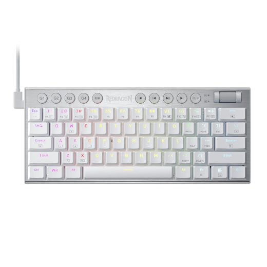 Redragon K632 Horus Mini 60% RGB Wired White Gaming Keyboard