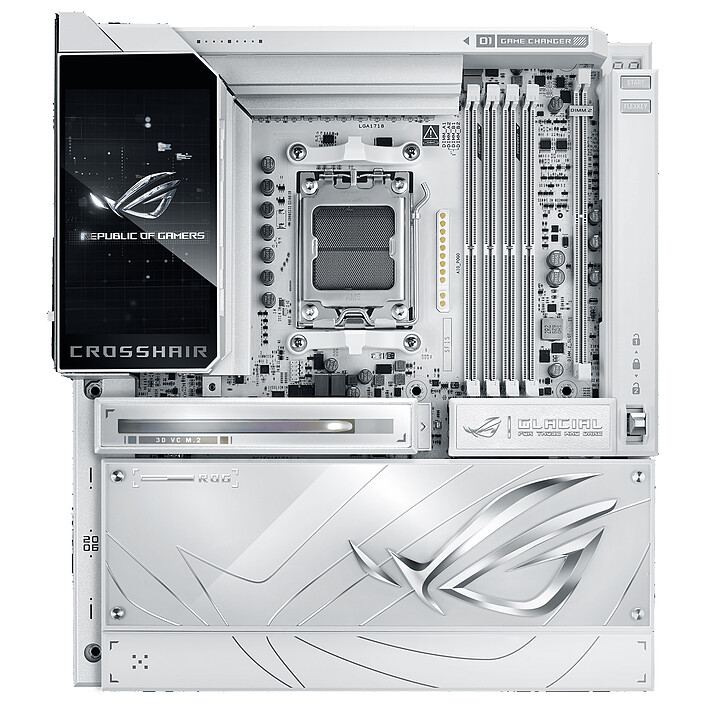 ASUS ROG Crosshair X870E Glacial AMD AM5 E-ATX Gaming Motherboard 1 ASUS ROG Crosshair X870E Glacial AMD AM5 E-ATX Gaming Motherboard