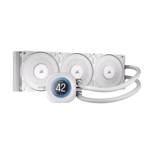 Corsair NAUTILUS 360 RS LCD 360mm White Liquid CPU Cooler