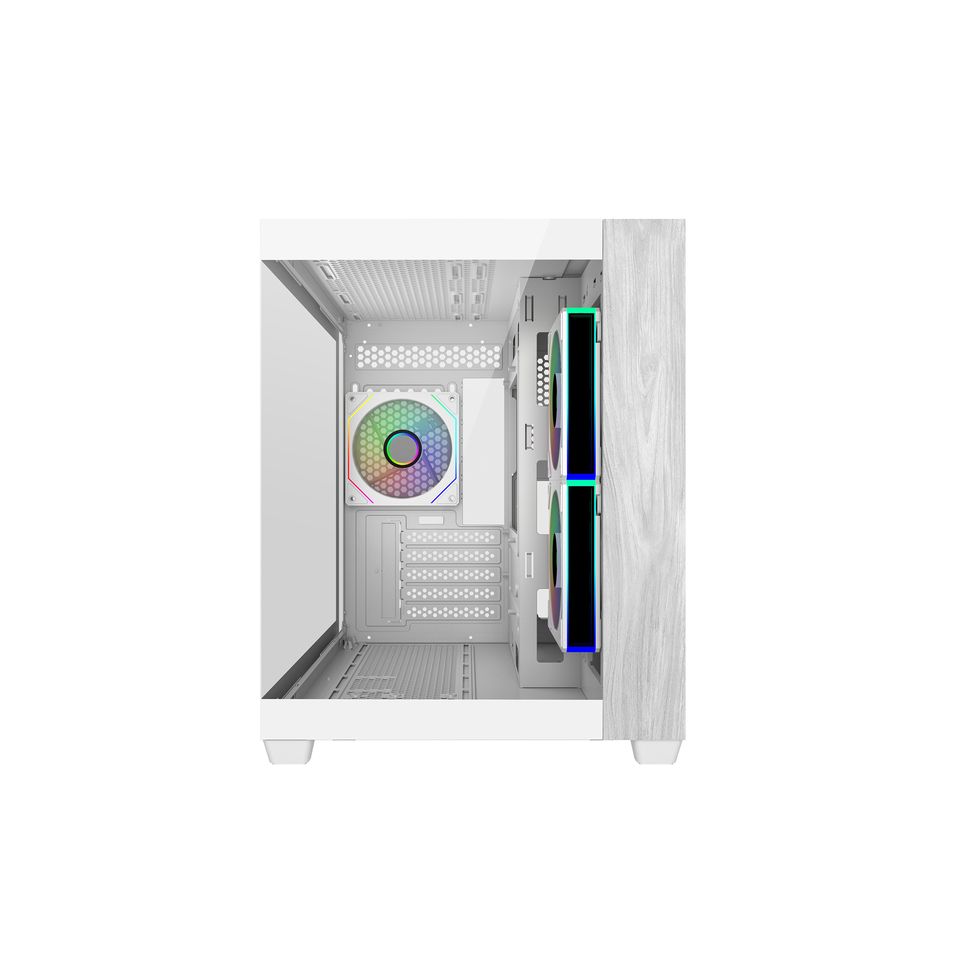Cooler Master Elite 481 Wood ARGB Micro-ATX Mid-Tower White Gaming Chassis 2 Cooler Master Elite 481 Wood ARGB Micro-ATX Mid-Tower White Gaming Chassis