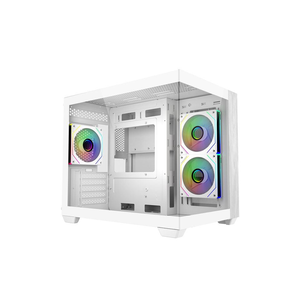 Cooler Master Elite 481 Wood ARGB Micro-ATX Mid-Tower White Gaming Chassis 1 Cooler Master Elite 481 Wood ARGB Micro-ATX Mid-Tower White Gaming Chassis