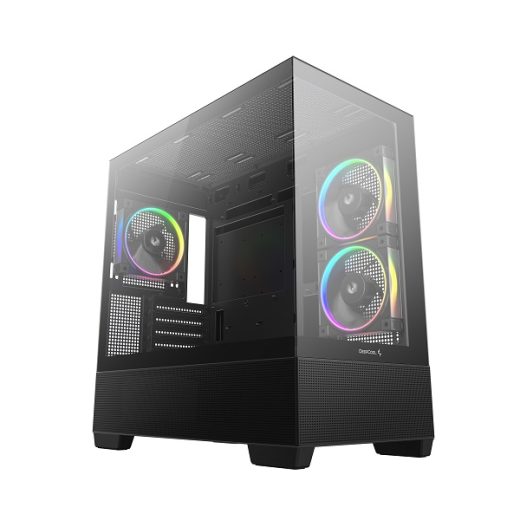 DeepCool CG380 3F Panoramic Micro-ATX Tempered Glass ARGB Gaming Chassis
