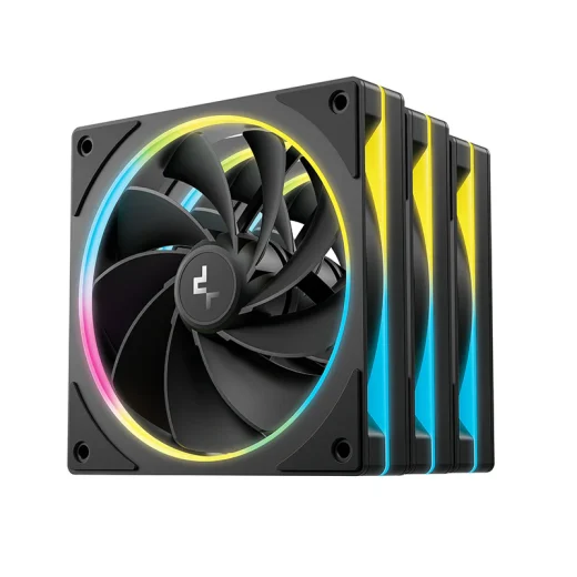 DeepCool FL12R SE ARGB 120mm PWM Black Reversed Fan 3 Pack