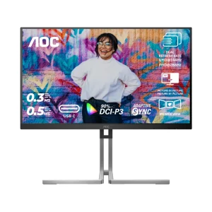 AOC U27U3XD 27″ Dual-Mode UHD 4K FHD IPS Monitor