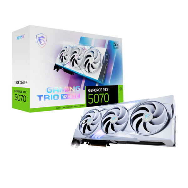MSI GeForce RTX 5070 12GB GAMING TRIO OC WHITE Graphics Card 1 MSI GeForce RTX 5070 12GB GAMING TRIO OC WHITE Graphics Card