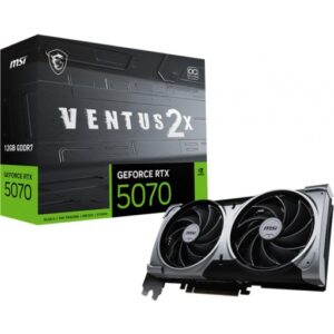 MSI GeForce RTX 5070 VENTUS 2X OC 12GB GDDR7 PCIe 5.0 Graphics Card