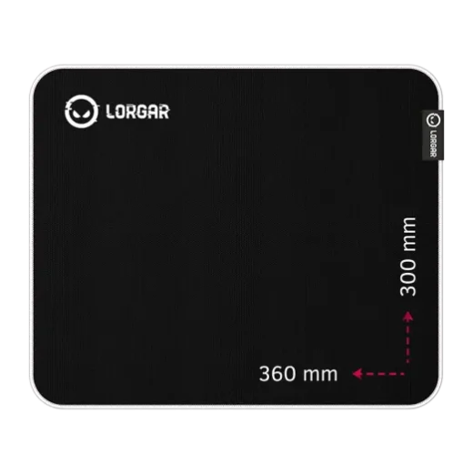 LORGAR Legacer 753 Ultra-Gliding Black Gaming Mouse Pad