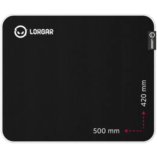 LORGAR Legacer 755 Large Black Gaming Mouse Pad