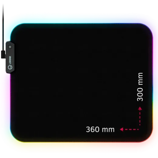 LORGAR Steller 913 RGB Black Gaming Mouse Pad