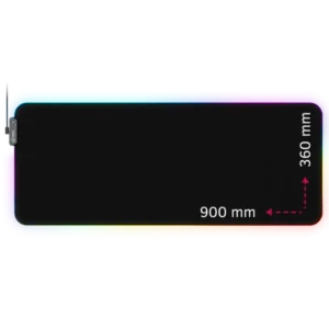 LORGAR Steller 919 RGB Black Gaming Mouse Pad