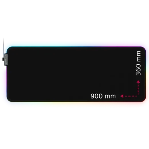 LORGAR Steller 919 RGB Black Gaming Mouse Pad