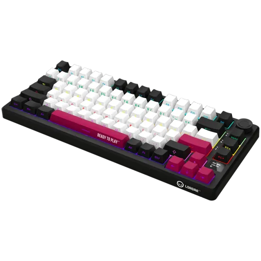 LORGAR Rally 7075W Ultra-Slim Wireless Black Mechanical Keyboard 3 LORGAR Rally 7075W Ultra-Slim Wireless Black Mechanical Keyboard