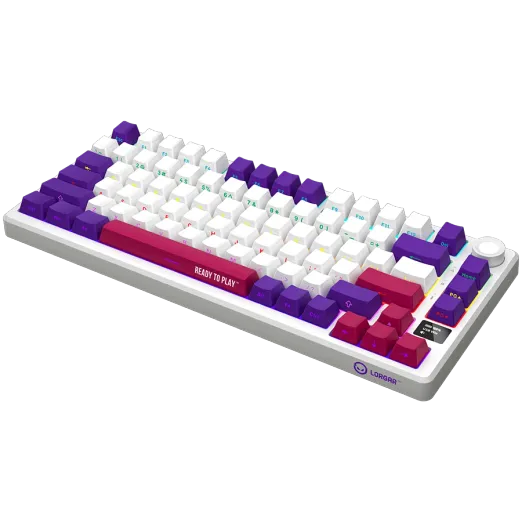 LORGAR Rally 7075W Ultra-Slim Wireless White Mechanical Keyboard 3 LORGAR Rally 7075W Ultra-Slim Wireless White Mechanical Keyboard