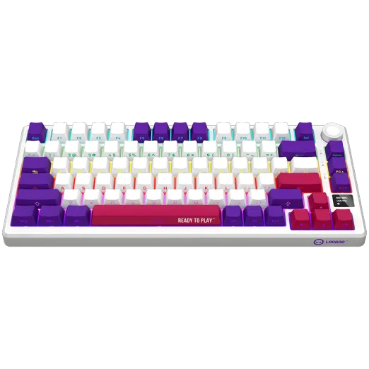 LORGAR Rally 7075W Ultra-Slim Wireless White Mechanical Keyboard 2 LORGAR Rally 7075W Ultra-Slim Wireless White Mechanical Keyboard