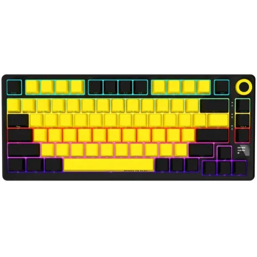 LORGAR Rally 7075W Ultra-Slim Wireless Yellow Mechanical Keyboard