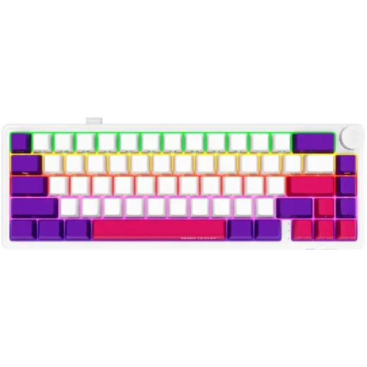 LORGAR Rally 70M 65% Wireless White Mechanical Keyboard
