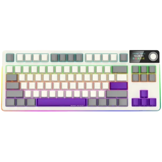 LORGAR Rally 70TKL W-RT 75% Wireless Beige Mechanical Keyboard