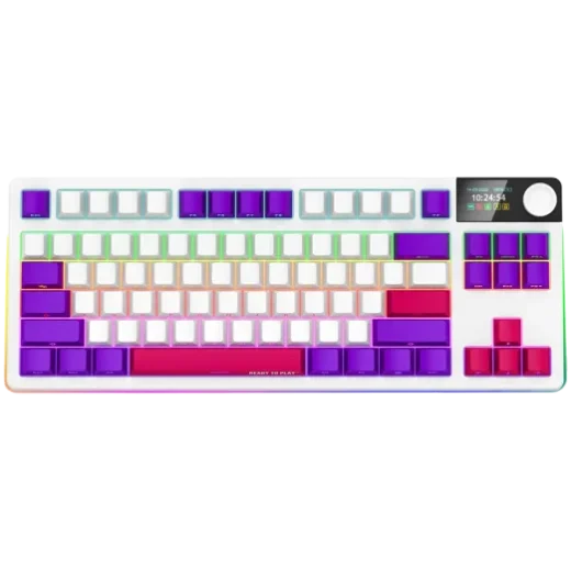 LORGAR Rally 70TKL W-WH 75% Wireless White Mechanical Keyboard